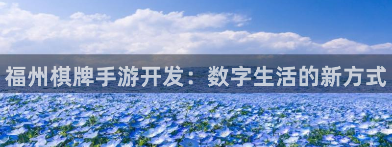 摩根娱乐是正规公司吗：福州棋牌手游开发：数字生活的新方式